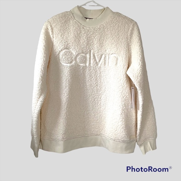 Calvin Klein Performance Sherpa Long Sleeve Sweater - Picture 1 of 8